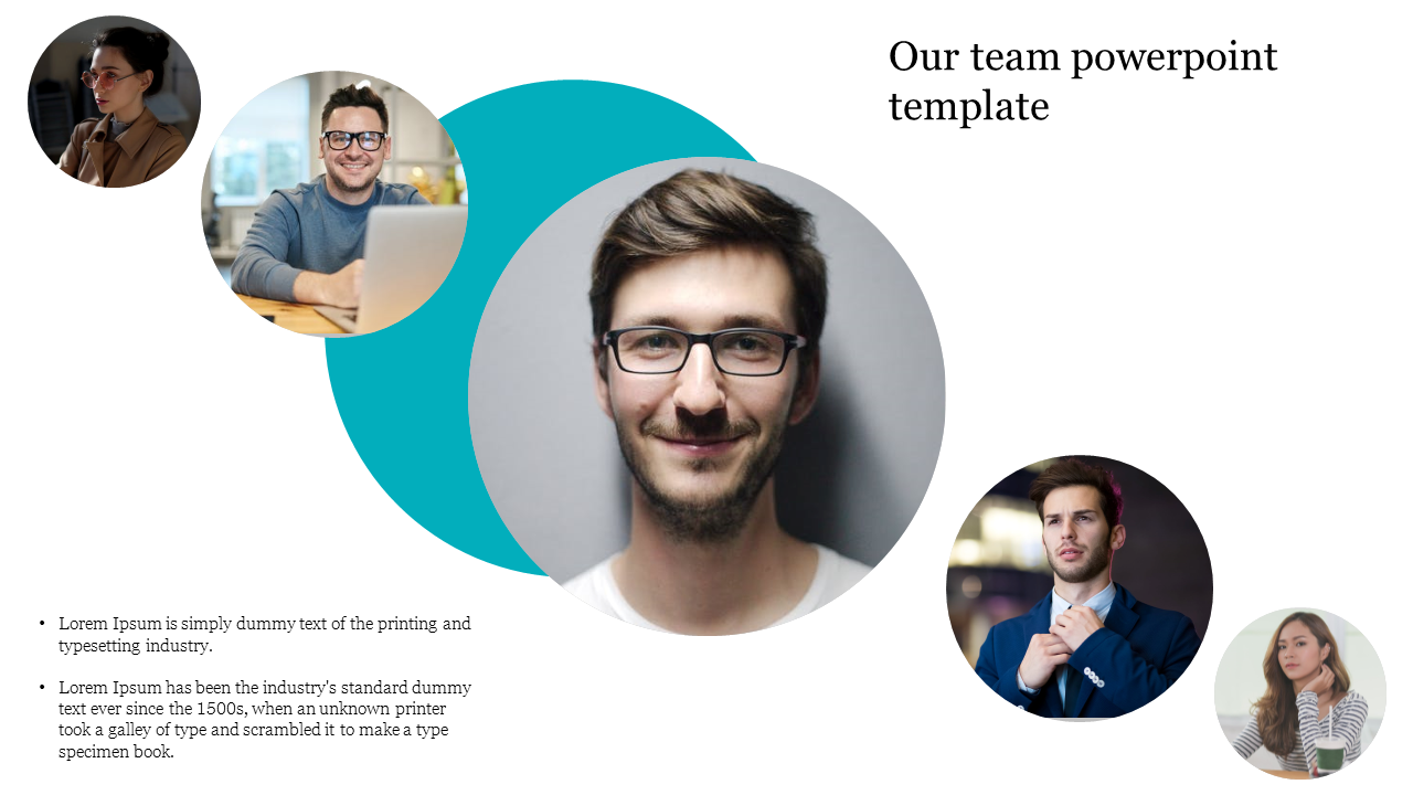 Awesome Our Team PowerPoint Template Slide Designs